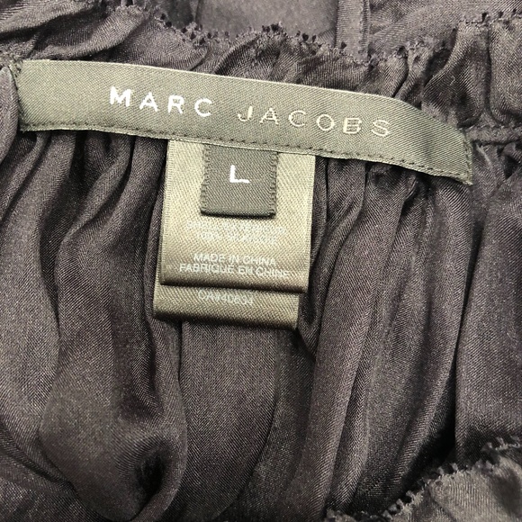 MARC JACOBS NAVY SILK TUNIC WITH TIES DOWN THE SLEEVE - Picture 13 of 15